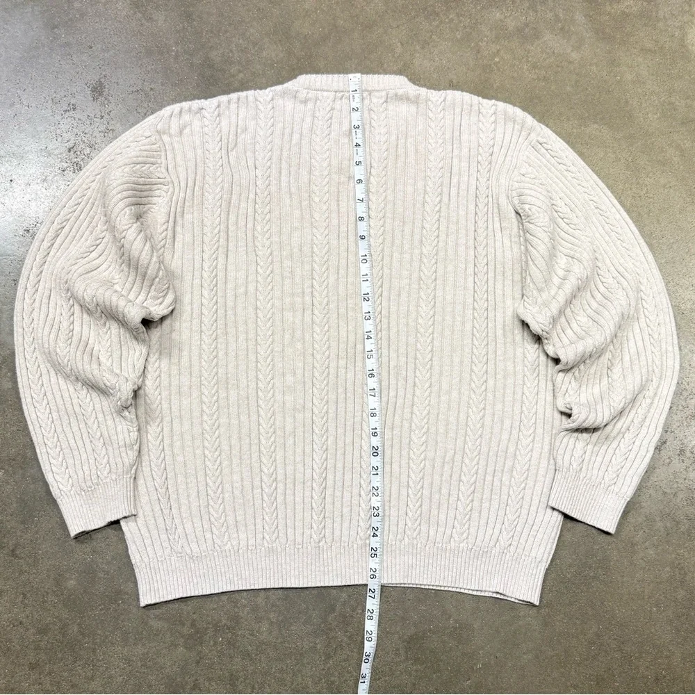 Vintage IZOD Thick Cable Knit Sweater Preppy Pullover Hong Kong